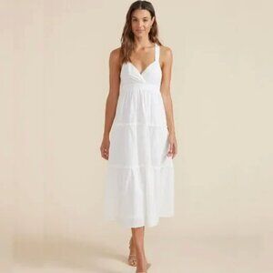 MinkPink White Eyelet Maxi Dress, size Medium, NWT